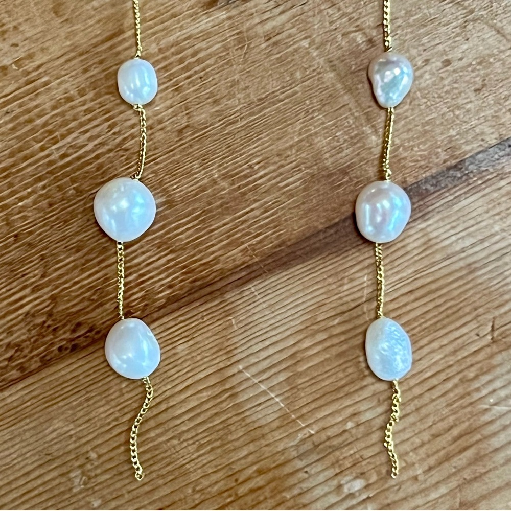 🌺🎉HP🎉🌺 NWT Cult Gaia Atum Freshwater Pearl Earrings - Picture 8 of 16